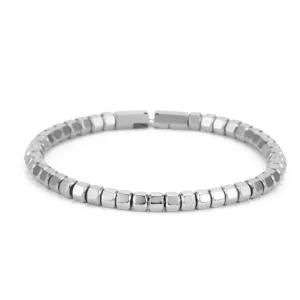 Fashion Stainleess Steel Spearhead Double Solid Chain Men Bracelet