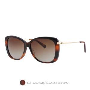 Acetate&Nylon Polarized Sunglasses, Vintage Fashion Butterfly Frame A19008-03