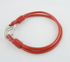 Stainless Steel Jewelry, 316L Steel Jewelry Bracelet, Fashion Leather Bracelet (3453)