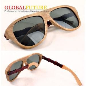 Fashion Bamboo Polarized Sunglasses with Dyed Leg