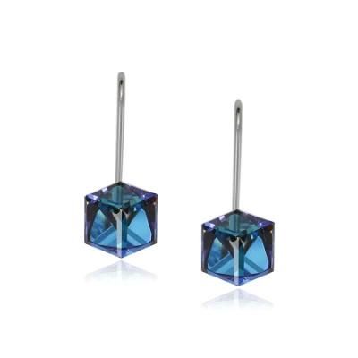 New Fashion Jewelry Wholesale Crystals, Cube Pendant Drop Earrings Unique Design