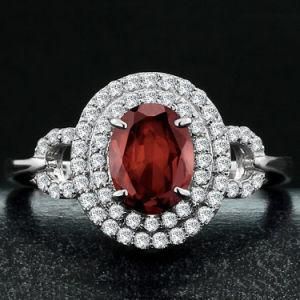 New Fashion Jewellery 925 Sterling Silver Royal Ruby Stone Ring