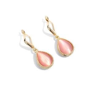 2020 New Design Women Korean 18K Gold Plated Brass Baroque Fresh Water Pearl Earrings