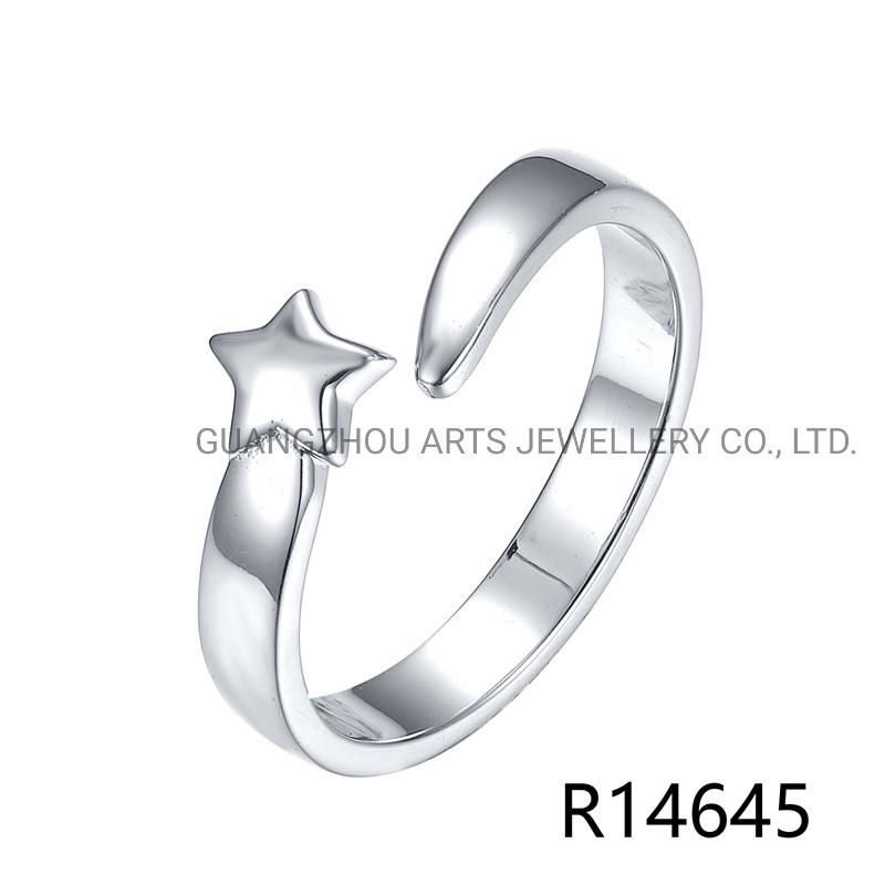 Fashion Personality Moon & Star 925 Sterling Silver Casual Ring