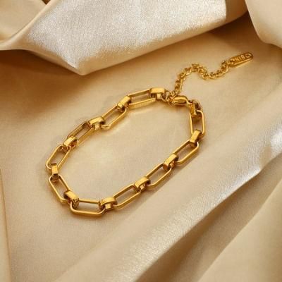 Stainless Steel Jewelry Classic Bracelet 14/18K Gold Plated