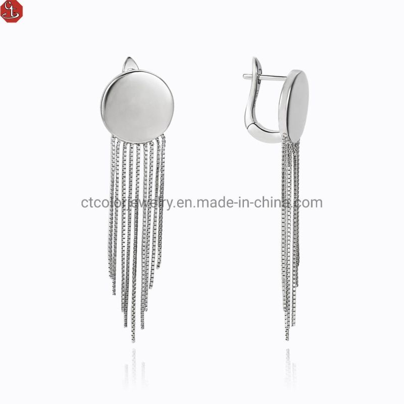 Fashion jewelry High Quliaty Latest Long Tassel Earrings for gift