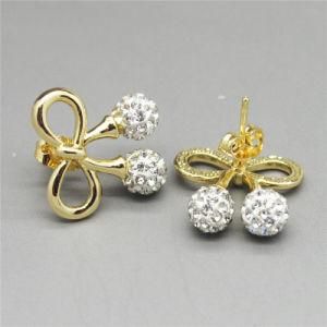Beauty! Temperament Lady Sweet Bowknot Earrings Jewelry (EA06843E1W0031)