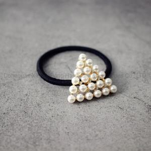 Plastic Pearl Triangle Hair Band Elastic Hair Accessories