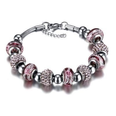 Purple Crystal Bead Bracelet Necklace for Sale in Jewelry Set