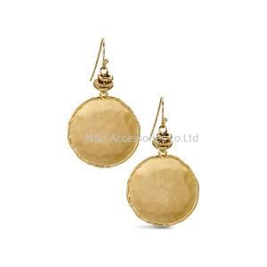 Gold Plated Round Earrings Fashion Jewelry for Women Alloy Stud Earring Women Gift