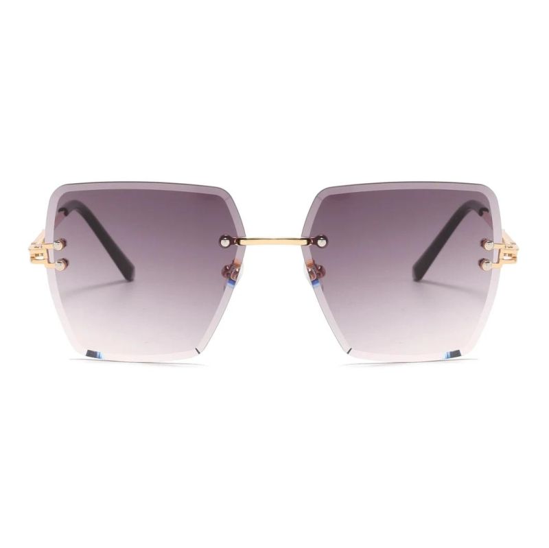 2020 No MOQ Colorful August Frameless Metal Fashion Sunglasses