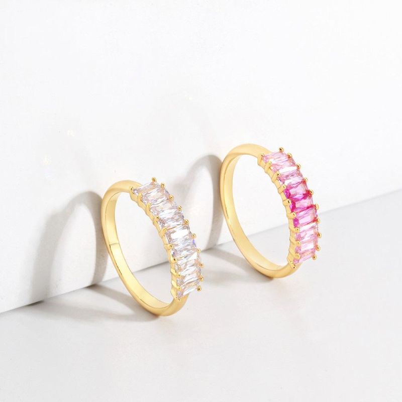 Brass Ring with Multi Color Fashion Ring Fashion Jewelry