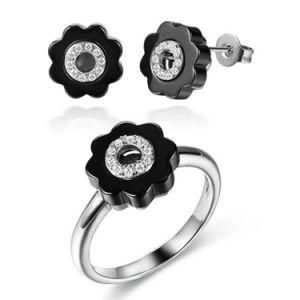 Jewellery in Fashion Costume 925 Sterling Silver &amp; Black Ceramic