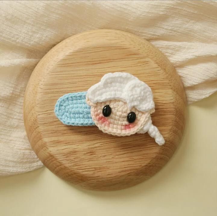 Crochet Bow Snap Hair Clips Ym223
