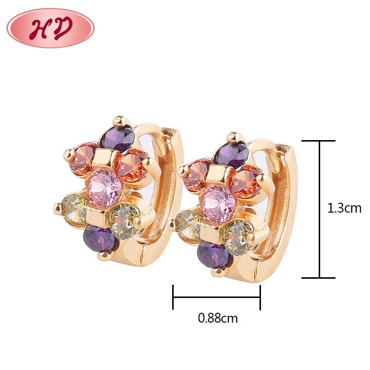 Wholesale Modern 24K Gold Copper Jewelry Earring Supplies