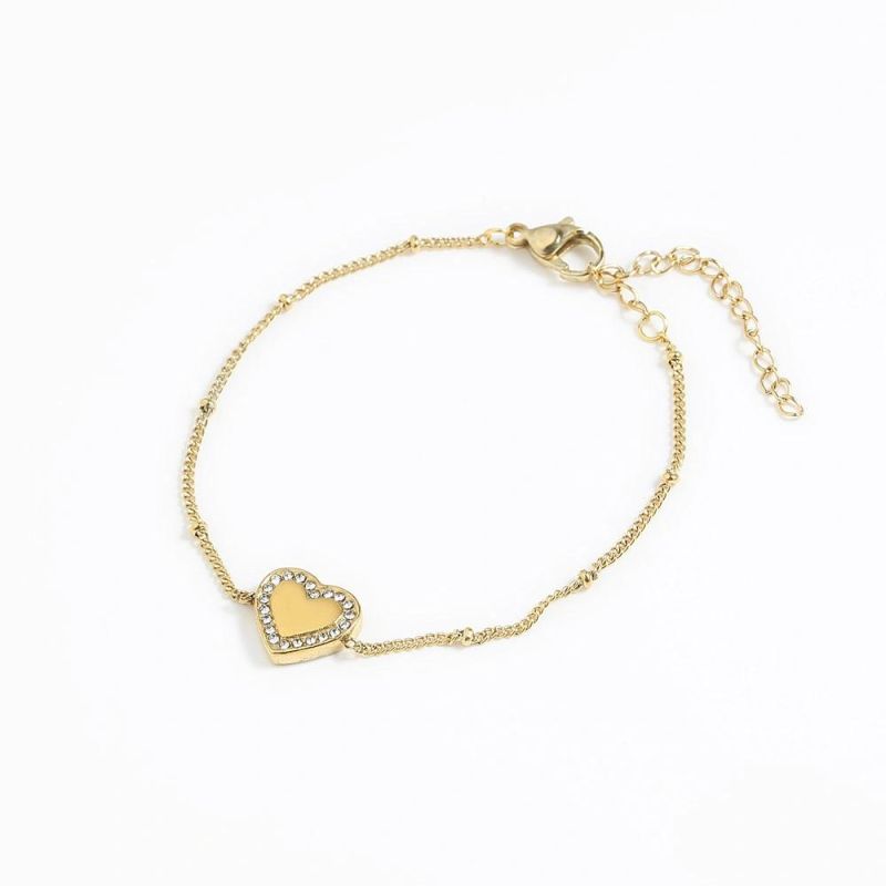 Manufacturer Custom High Quality Fashion jewellery Never Fade Wholesale 18K Gold Jewelry Stainless Steel Bracelet