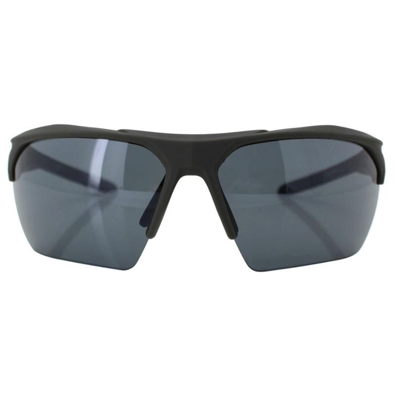 2020 Oversized Wrapped Half Frame Sports Sunglasses