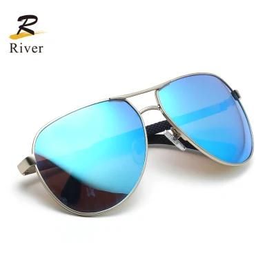 Hot Sale Custom Logo Wholesale Fashion Metal Frame Polarized Men Sunglasses