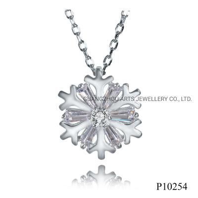 Hotsale Winter Jewelry 925 Sterling Silver Snowflake Pendant