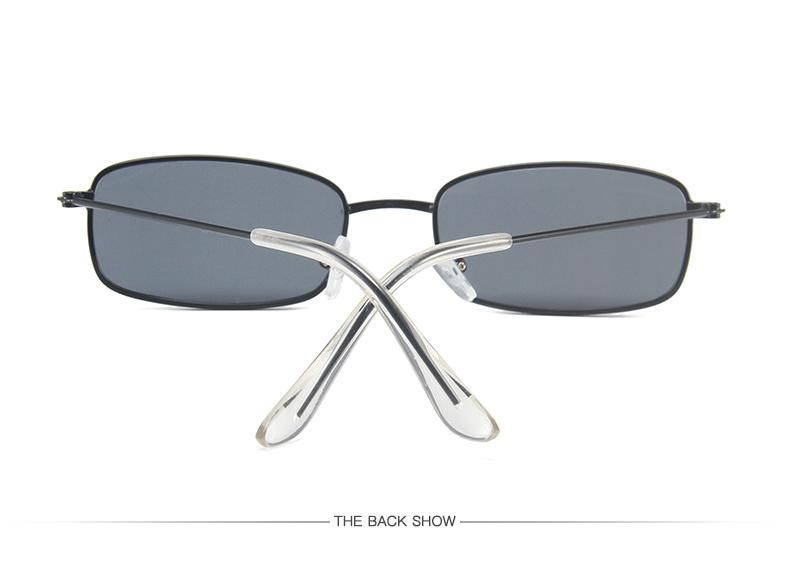 Small Square Frame Sunglasses, Metal Frame, Cross-Border Aliexpress Sunglasses, Big Red Hip-Hop Bungee Glasses