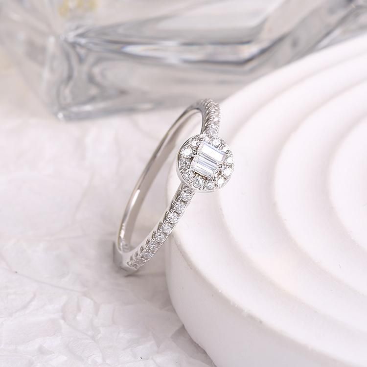 Fashion Jewelry Fashion Accessories Cubic Zirconia Hip Hop Jewellery Women Trendy Hot Sale High Quality Wholesale Ring