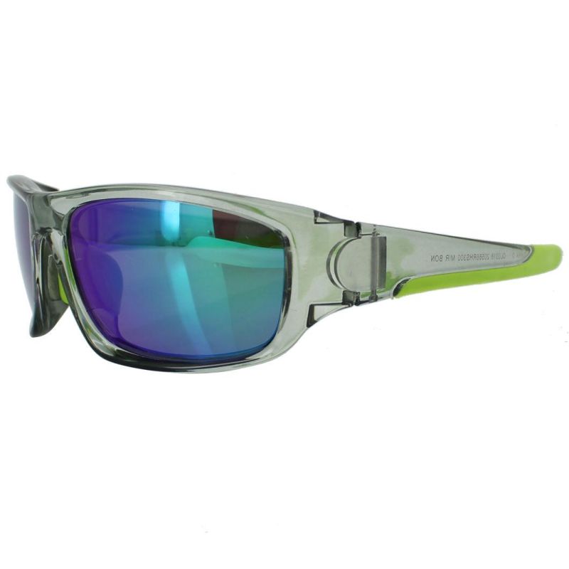 2020 Hot Selling Mat Transparent Grey Sports Sunglasses