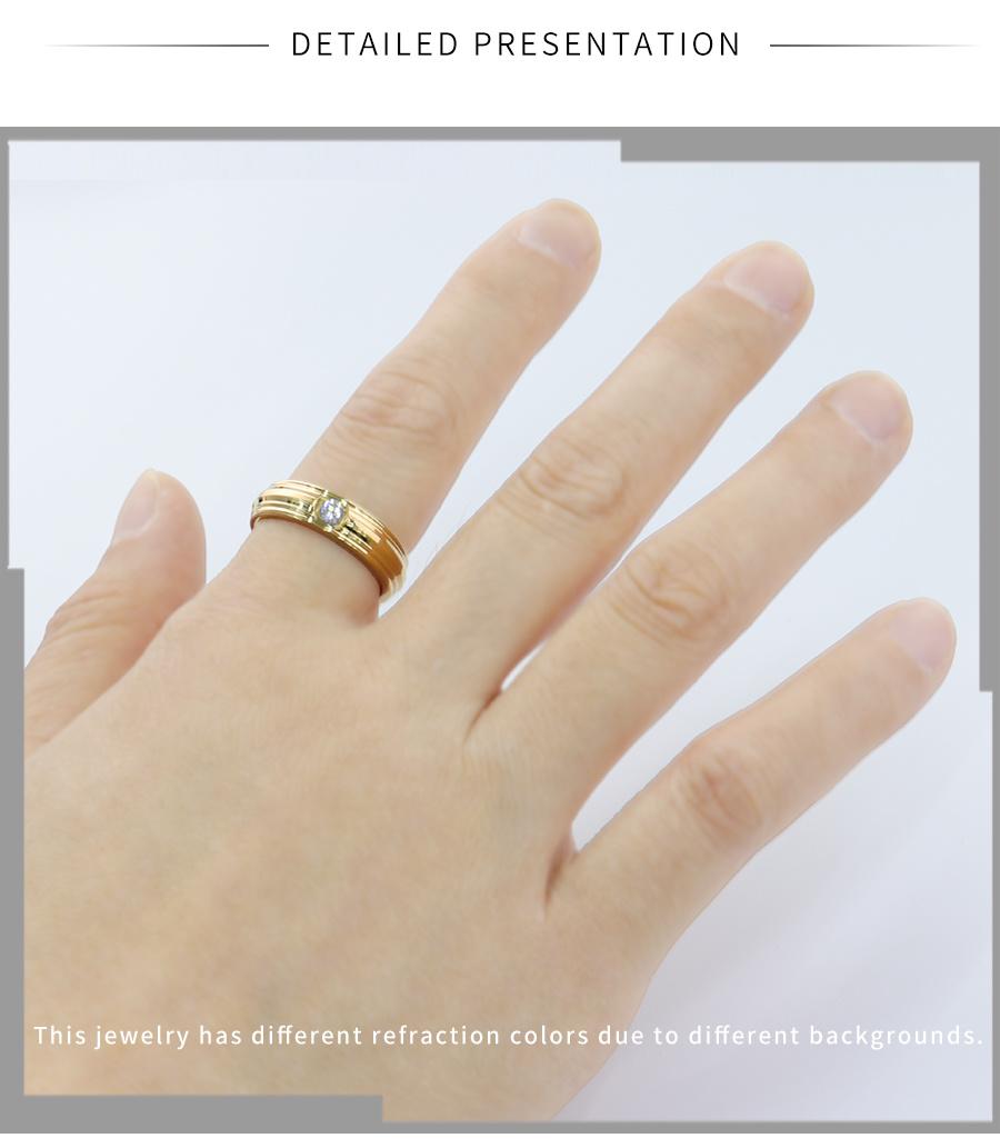 Translucent Women′s Diamond Core Ring