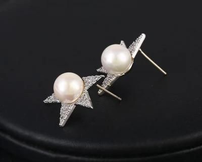 Korea Teen Fashion Jewelry Shell Pearl Earrings