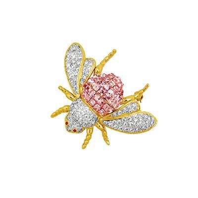 OEM Classical Fashion Beetle Alloy Crystal Rhinestone Pin Jewelry Brooch