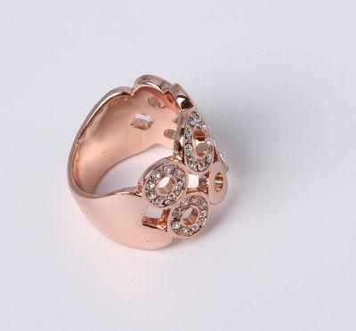 Circle with Rhinestones Fashion Jewelry Ring Cheap Price