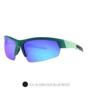 PC Polarized Sports Sunglasses, Plastic Half Frame Sp8002-04