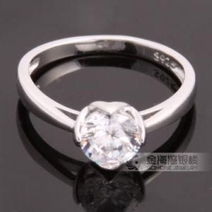 Lady Solitaire 925 Sterling Silver Jewelry Design Engagement Ring
