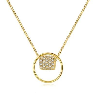 Wholesale Fashion Gold Plated Jewellery Silver Necklace with Cubic Zircon