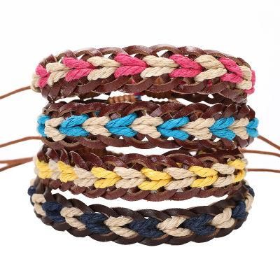 Factory Couples Color Cotton Woven Bohemian Ethnic Style Bracelet