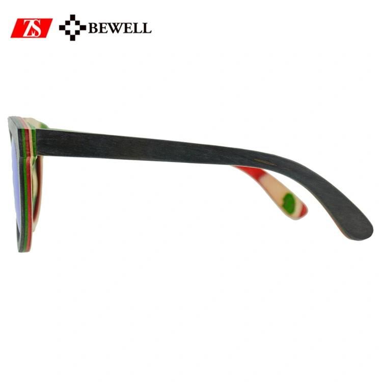 UV400 Italy Design Ce Wooden Sunglasses
