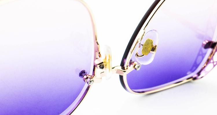 Hot Sale Custom Logo Popular Stock Frameless Women Sunglasses