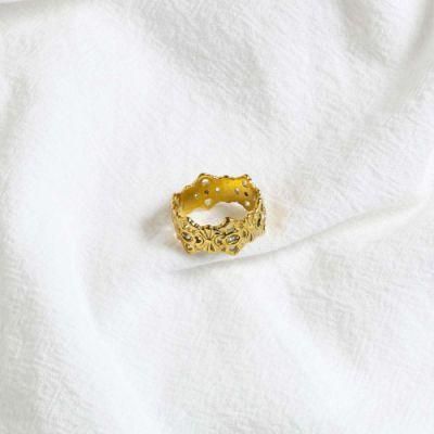 Manufacturer Custom Fashion Jewelry Silver Plated Rings Wedding Rings Set Gold 24K Bague En Argent, Crown Ring, Ring for Women