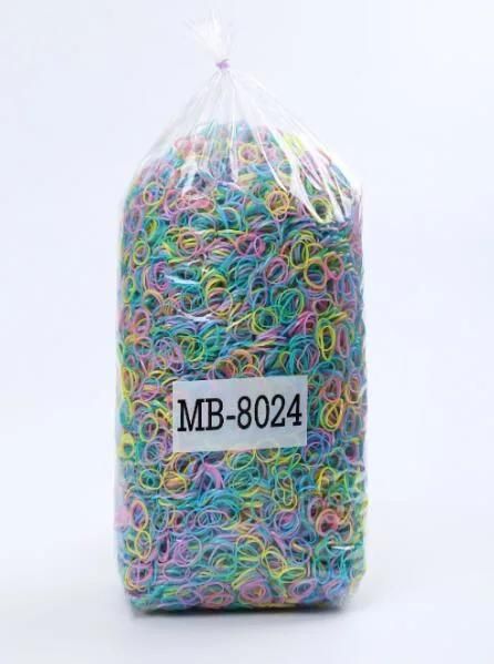 TPU Plastic Hairs Ornaments Packing Disposable Natural Rubber Bands