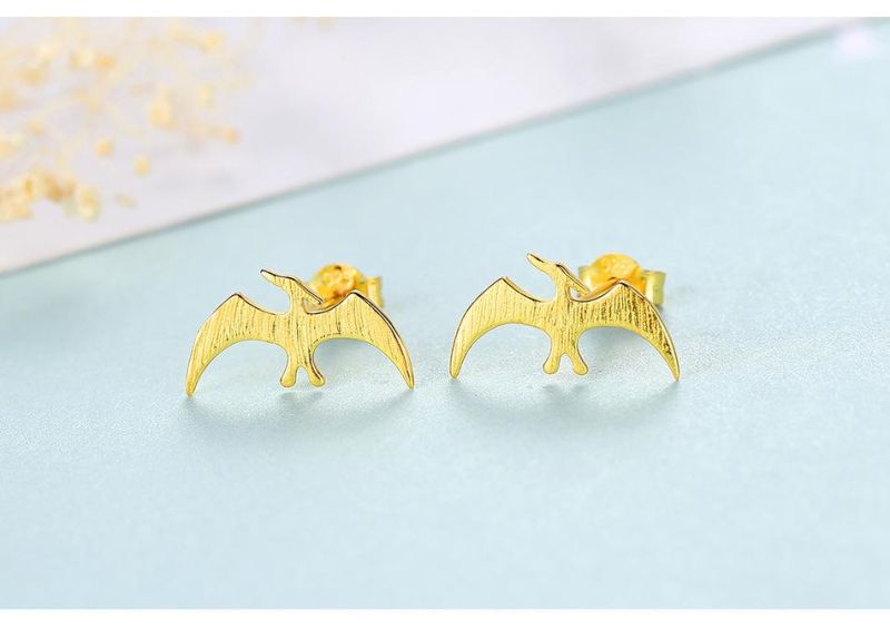 Special Pterodactyl Shape Sterling Silver 925 Ear Studs