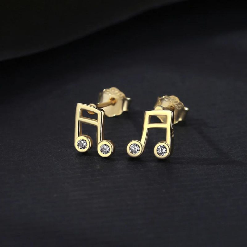 Fashionable Cross-Border Music Tone Female Ear Studs