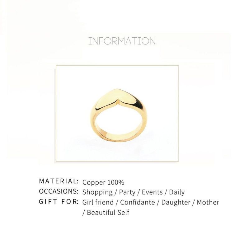 Wedding Engagement Brass Material Classic Rings
