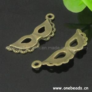 Mask Pendant, Fashion Zinc Alloy Jewelry Findings (PXH-5137D)