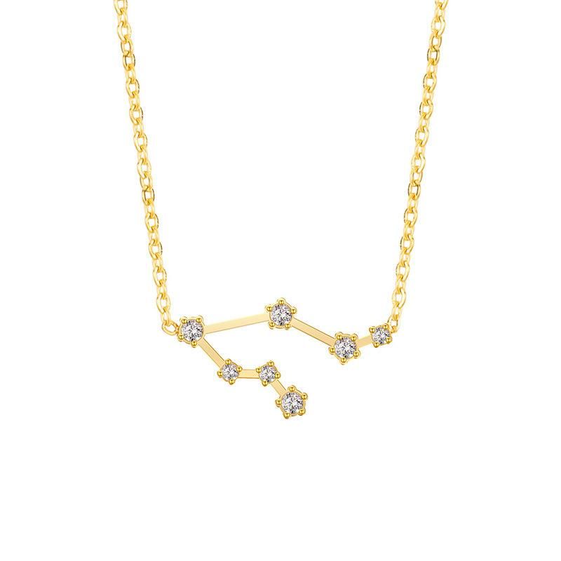 Manufacturer Custom Fashion Jewelry High Quality Non Fade 18K Gold Plated Celestial Necklace Jewelry Chain Jewellery with Diamond Zircon