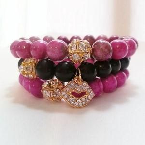 Bracelet Set, Stretch Stone Bead Bracelet, Agate Bracelet Z0004