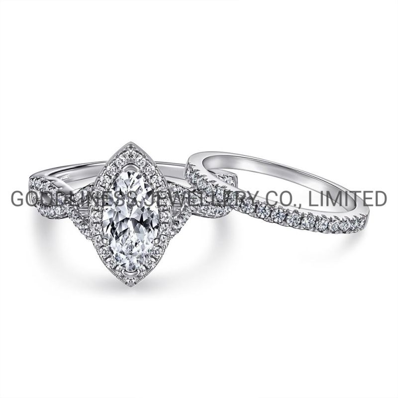 925 Sterling Silver Wedding Women Rings Jewelry