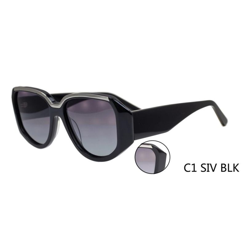 2022 Shen Zhen High Quality Wholesale Polarized Glasses Custom Acetate Logo Unisex Sunglasses