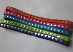 Polyester Woven Elastic Headband with Metal Studs (DHW01391)