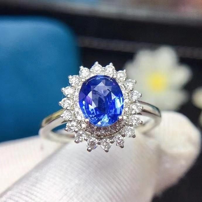 Sri Lanka Kashmir Sapphire Ring Without Burning Fabulous Jewelry