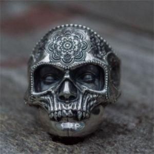 2021 Christmas Gift Fashion Trend Manufacturer Wholesale Skull Gentspunk Finger Ring Croissant 18K Solid Gold Indian Nose High Quality Ring