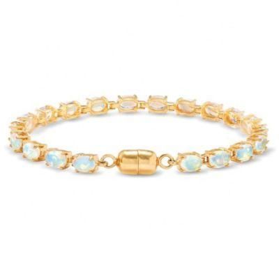 Boutique 2022 Hot Sale 925 Sterling Silver Lab Opal Tennis Bracelet Wholesale Jewelry